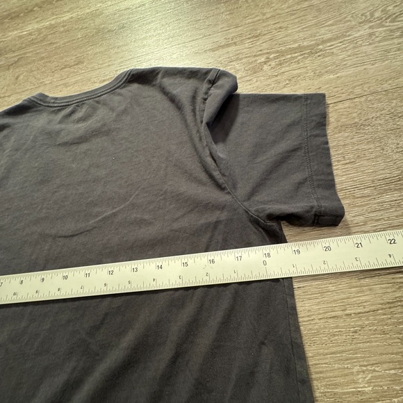 J Crew Shirt Mens Small Black Oarsman Short Sleeve Crew Neck Cotton Minimal - Picture 7 of 8